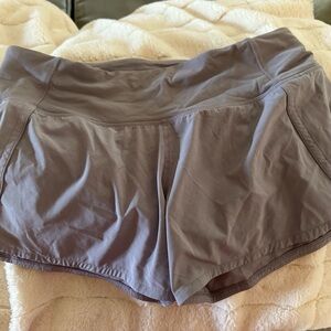 Lululemon Speed Up shorts size 6 grey